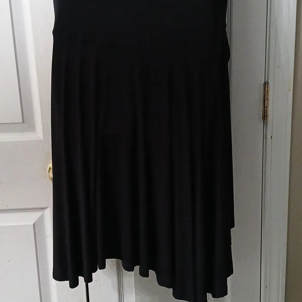 Agnes & Dora Cascade Vest Cardi Black Pockets Soft cardigan duster  Sz S NWOT